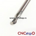 Freza CNC R3x6, HSS, ballnose