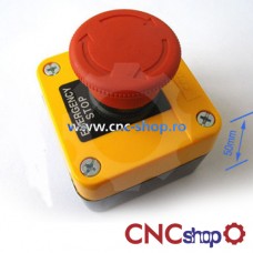 Buton E-STOP cu cutie